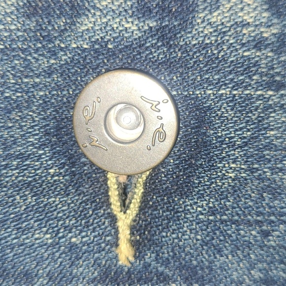 Denim Chore Jacket Workwear Utility Dark Wash Jean Coat Large Pockets Heritage - Picture 11 of 11